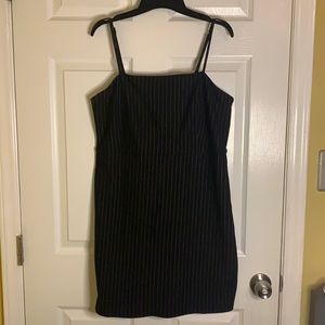Black stripped cami dress